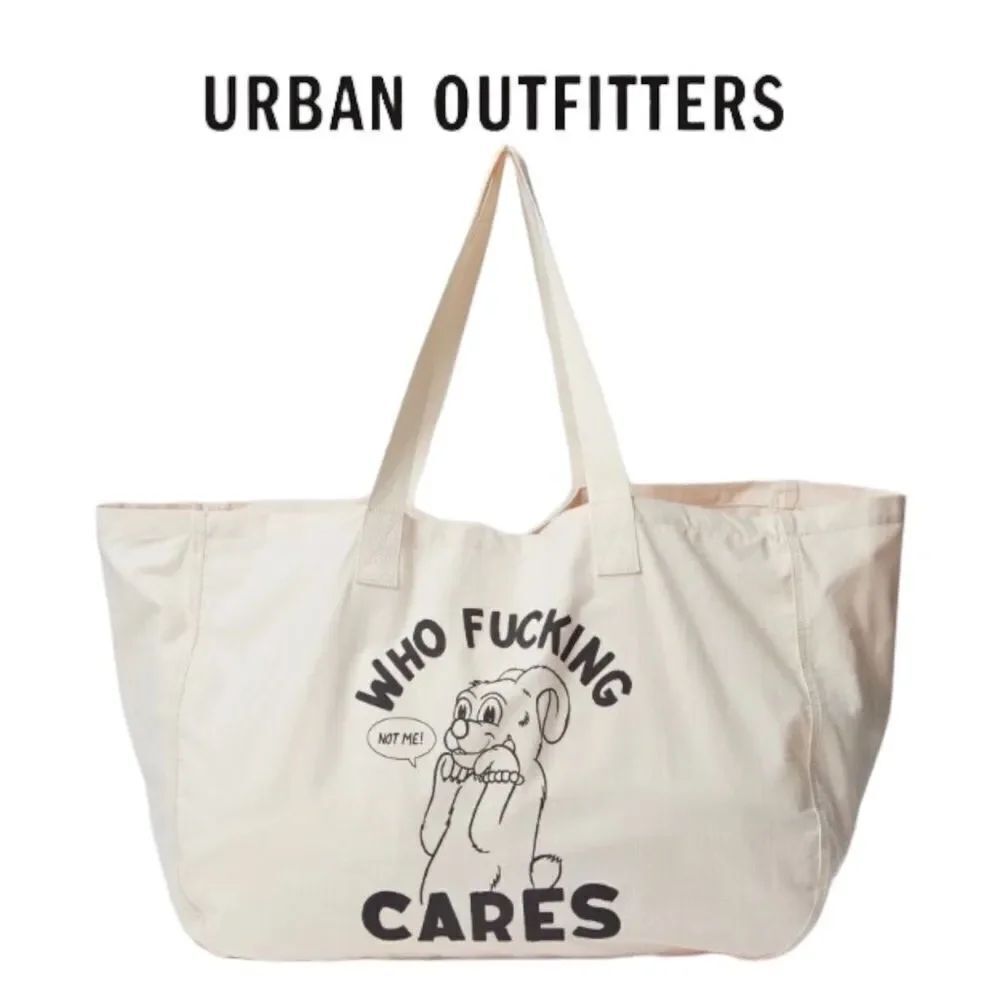 UO Urban Outfitters Xl Graphic Ripstop Tote Bag NEW